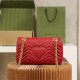 Gucci GG Marmont, 26cm, Red, Model: 443497, Size: 26x15x7cm