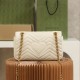 Gucci GG Marmont, 26cm, White, Model: 443497, Size: 26x15x7cm