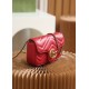 Gucci GG Marmont, 16.5cm, Red, Model: 476433, Size: 16.5x10.2x5.1cm