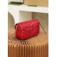 Gucci GG Marmont, 16.5cm, Red, Model: 476433, Size: 16.5x10.2x5.1cm