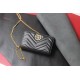 Gucci GG Marmont Mini, 18cm, Black, Model: 488426, Size: 18x10.5x4.5cm