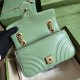 Gucci GG Marmont, Green, 23cm, Model: 446744, Size: 23x14x6cm