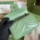 Gucci GG Marmont, Green, 16.5cm, Model: 476433, Size: 16.5x10.2x5.1cm