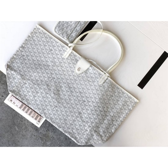 Goyard St Louis Tote Large White GM40 40x34x20cm