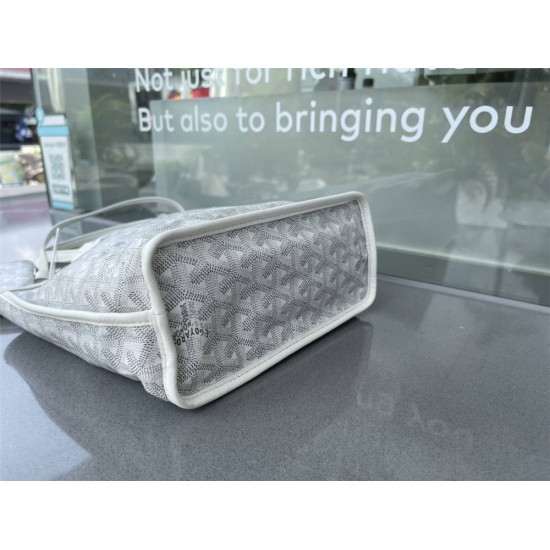 Goyard St Louis Tote Mini White 29x20x10cm