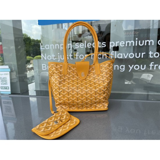 Goyard St Louis Tote Mini Yellow 29x20x10cm