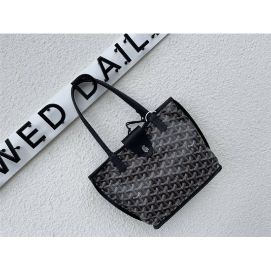 Goyard St Louis Tote Mini Black 29x20x10cm