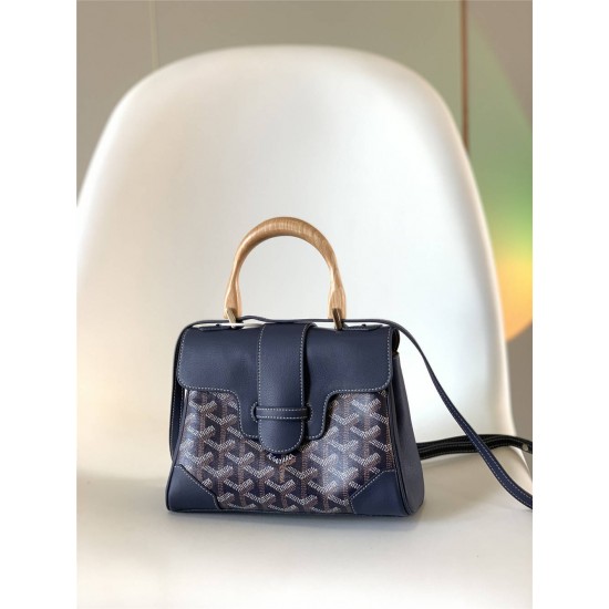 Goyard Saigon Saïgon Mini 21 Blue Size: 21x14x8.5cm