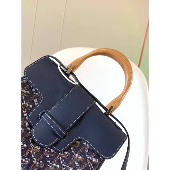 Goyard Saigon Saïgon Mini 21 Blue Size: 21x14x8.5cm