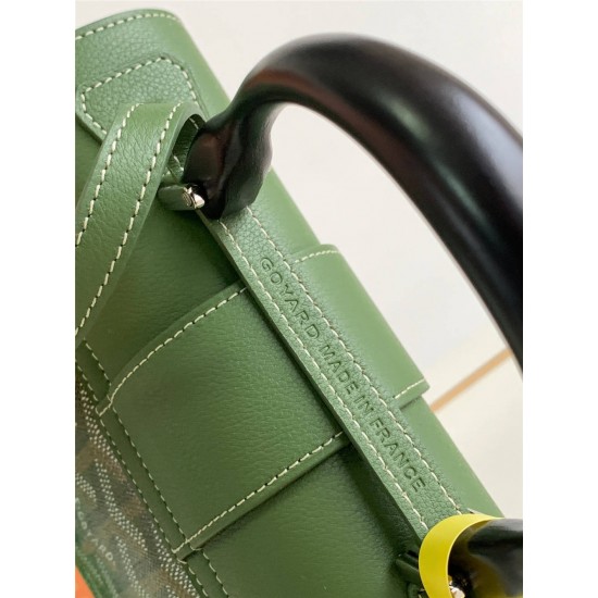 Goyard Saigon Saïgon Mini 21 Green Size: 21x14x8.5cm