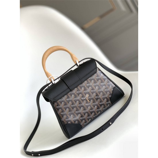 Goyard Saigon Saïgon Mini 21 Black Size: 21x14x8.5cm