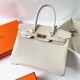 Hermes Hermès Birkin 30cm Epsom Ck10 Milk White Waxed Thread Gold Hardware Hand-Stitched