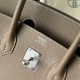 Hermes Hermès Birkin 35cm Togo Ck18 Elephant Grey Waxed Thread Silver Hardware Hand-Stitched