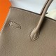 Hermes Hermès Birkin 35cm Togo Ck18 Elephant Grey Waxed Thread Gold Hardware Hand-Stitched