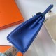 Hermes Hermès Kelly 25cm Togo I7 Lapis Lazuli Blue Waxed Thread Silver Hardware Hand-Stitched