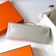 Hermes Hermès Kelly Cut 31cm Swift Imported Plain Leather Ck80 Pearl Grey Waxed Thread Gold Hardware Hand-Stitched