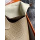 Hermes Hermès Picotin 18 Taurillon Clemence 18 Elephant Grey Gold Hardware Hand-Stitched