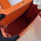 Hermes Hermès Kelly 28cm Epsom Ck93 Orange Waxed Thread Gold Hardware Out of Stock Hand-Stitched