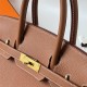 Hermes Hermès Birkin 30cm Togo Ck37 Golden Brown Waxed Thread Gold Hardware Hand-Stitched