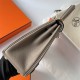 Hermes Hermès Kelly 25cm Togo M8 Asphalt Grey Waxed Thread Gold Hardware Hand-Stitched