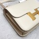 Hermes Hermès Constance 19cm Epsom Mirror Style Ck10 Milk White Waxed Thread Gold Hardware Hand-Stitched