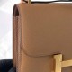 Hermes Hermès Constance 19cm Epsom 3G Chestnut Brown Waxed Thread Gold Hardware Hand-Stitched