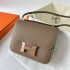 Hermes Hermès Constance 19cm Epsom Ck18 Elephant Grey Waxed Thread Rose Gold Hardware Hand-Stitched