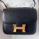 Hermes Hermès Constance 19 Mirror Style Epsom Waxed Thread Black Gold Hardware Hand-Stitched