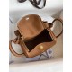 Hermes Hermès Mini Lindy 19cm Imported Taurillon Clemence Leather Gold Brown Gold Hardware Hand-Stitched