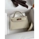 Hermes Hermès Mini Kelly 19cm Imported Epsom Leather Milk Tea Brown Inner Stitching Heart Red Rose Gold Hardware Hand-Stitched