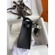 Hermes Hermès Mini Kelly 19cm Imported Epsom Leather Black Silver Hardware Hand-Stitched