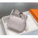 Hermes Hermès Mini Lindy 19 Togo Dreamy Purple Size: 19.5cm Width 12.5cm Silver Hardware Hand-Stitched