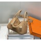 Hermes Hermès Lindy 26 Togo Milk Tea Brown 26cm Silver Hardware Hand-Stitched