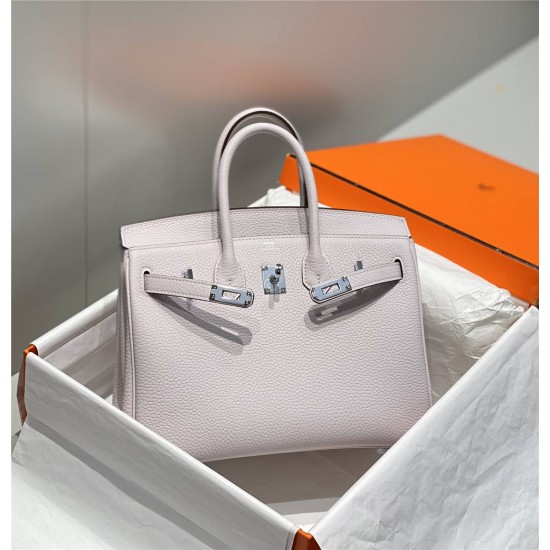 Hermes Hermès Birkin 25 Togo Dreamy Purple Silver Hardware Hand-Stitched