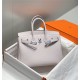 Hermes Hermès Birkin 25 Togo Dreamy Purple Silver Hardware Hand-Stitched