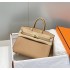 Hermes Hermès Birkin 25 Togo Milk Tea Brown Gold Hardware Hand-Stitched