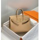 Hermes Hermès Birkin 25 Togo Milk Tea Brown Gold Hardware Hand-Stitched