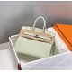 Hermes Hermès Birkin 25 Togo Bubble Green Silver Hardware Hand-Stitched