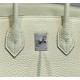 Hermes Hermès Birkin 25 Togo Bubble Green Silver Hardware Hand-Stitched