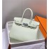 Hermes Hermès Birkin 30 Togo Bubble Green Silver Hardware Hand-Stitched