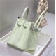 Hermes Hermès Birkin 30 Togo Bubble Green Silver Hardware Hand-Stitched