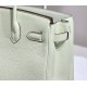 Hermes Hermès Birkin 30 Togo Bubble Green Silver Hardware Hand-Stitched