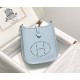 Hermes Hermès Evelyne 18 Togo Light Blue Gold Hardware Hand-Stitched