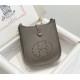 Hermes Hermès Evelyne 18 Togo Dark Grey Silver Hardware Hand-Stitched