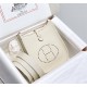 Hermes Hermès Evelyne 18 Togo White Silver Hardware Hand-Stitched