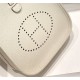 Hermes Hermès Evelyne 18 Togo White Silver Hardware Hand-Stitched