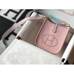 Hermes Hermès Evelyne 18 Togo Pink Gold Hardware Hand-Stitched