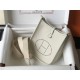 Hermes Hermès Evelyne 18 Togo White Gold Hardware Hand-Stitched