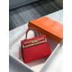 Hermes Hermès Kelly 28 Epsom Red Gold Hardware Hand-Stitched