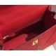 Hermes Hermès Kelly 28 Epsom Red Gold Hardware Hand-Stitched